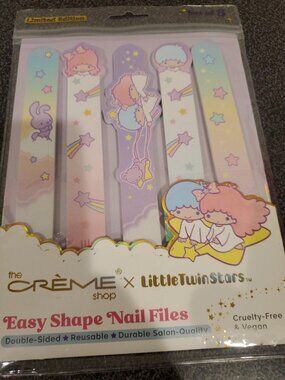 The Creme Shop x Little Twin Stars Easy Shape Nail Files, Set Of 5